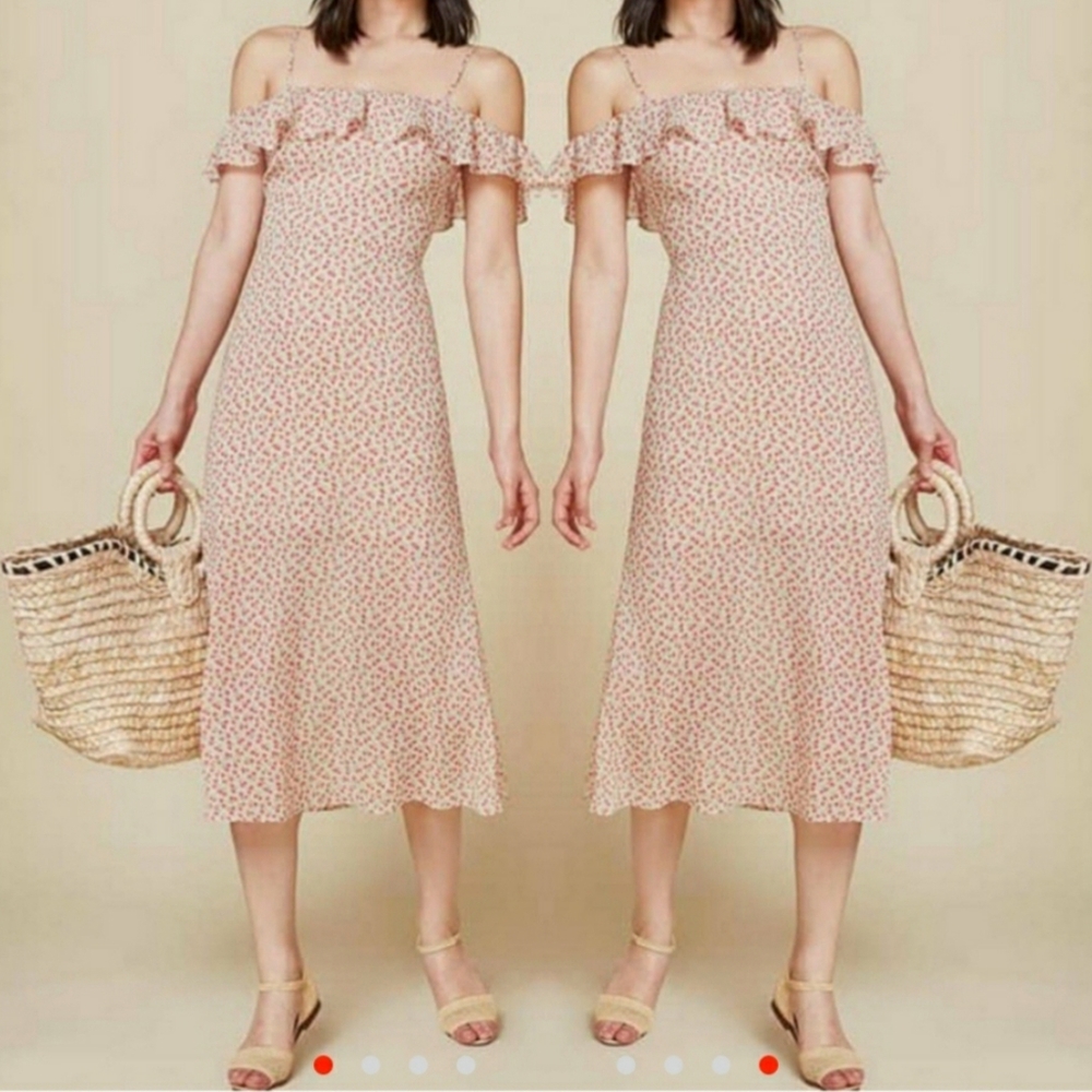 reformation hydrangea dress